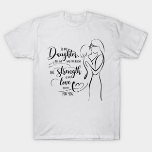 Bold Feminine Strength – Simple Woman Line Art T-Shirt